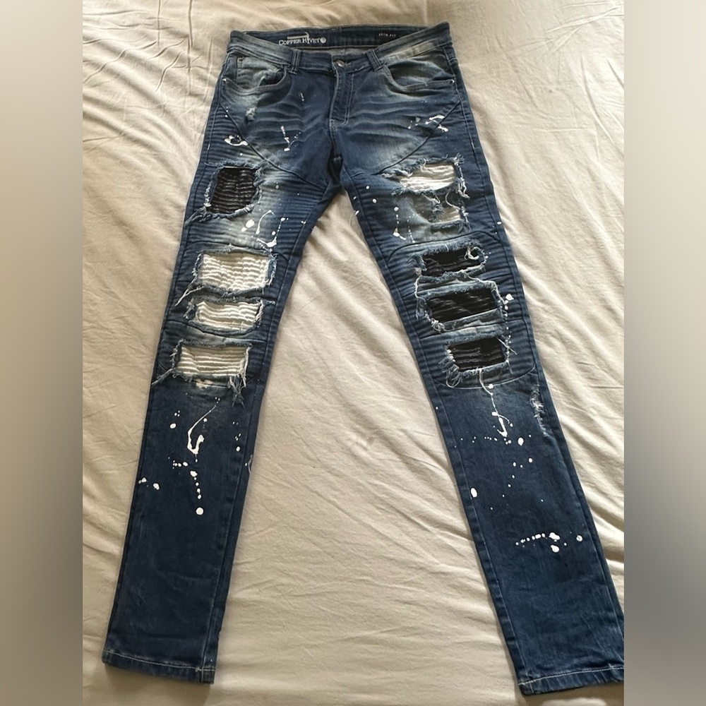 Copper Rivet Jeans - Picture 3 of 11